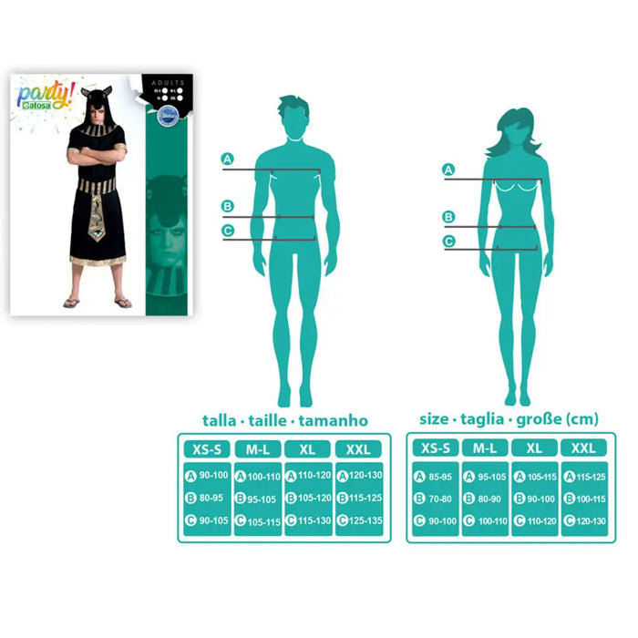 Маскировъчен костюм за възрастни Черен Египтянин