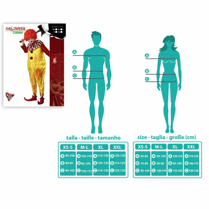 Маскировъчен костюм за възрастни Клоун Halloween