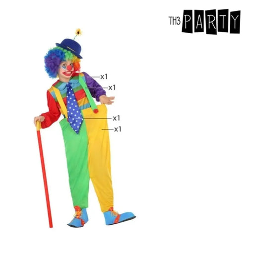 Маскировъчен костюм за деца Жълт Многоцветен (3 Части)