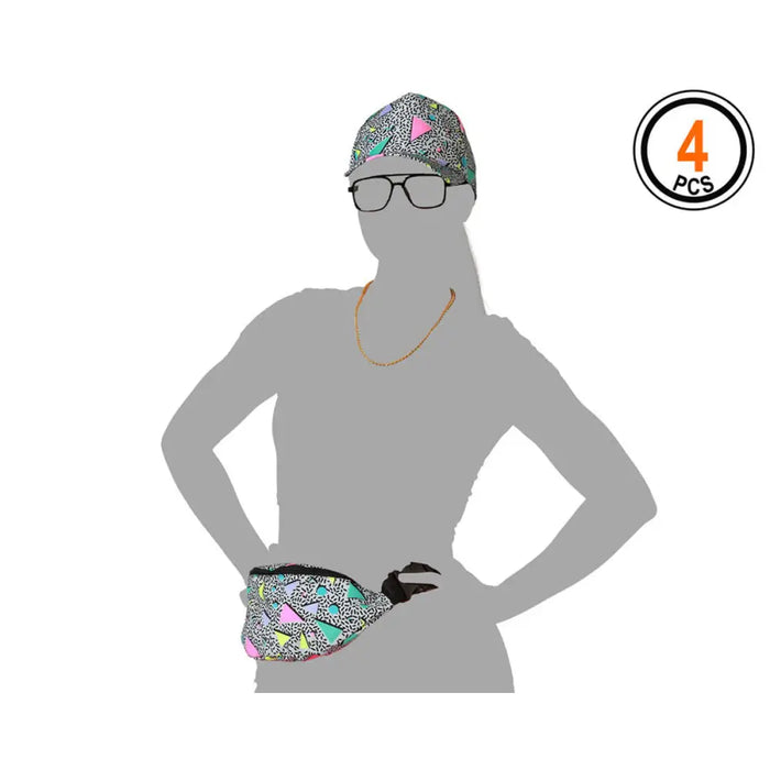 Маскировъчен костюм за възрастни 80-те години (4 броя)