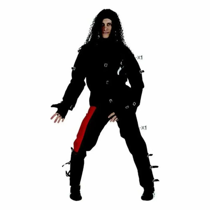 Маскировъчен костюм за възрастни 110866 Черен (2 pcs)