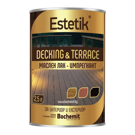 МАСЛЕН ЛАК ИМПРЕГНАНТ ОРЕХ 2.5 L BOCHEMIT ESTETIK