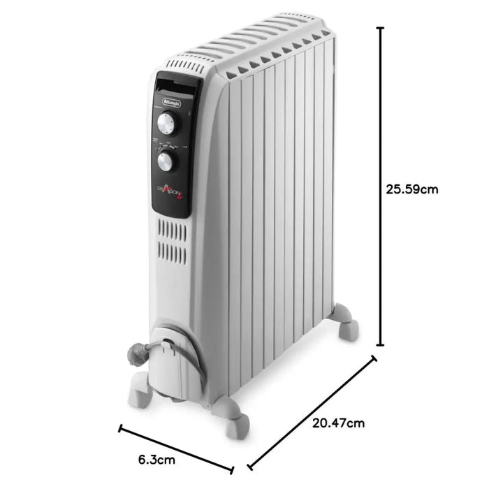 Маслен радиатор DeLonghi TRD51025 Бял