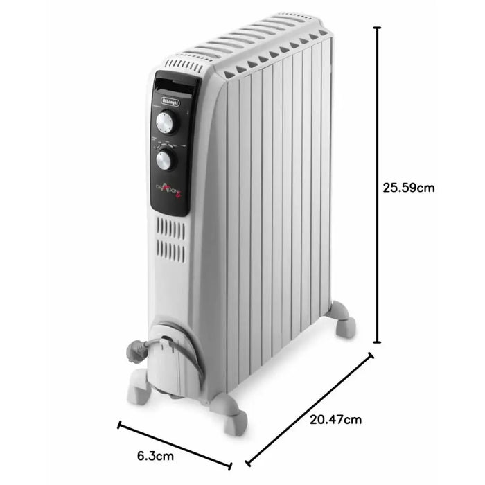 Маслен радиатор DeLonghi TRD51025 Бял