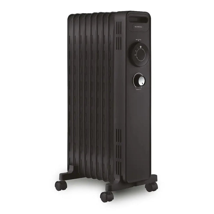 Маслен радиатор Kumtel KUM-1225S Black