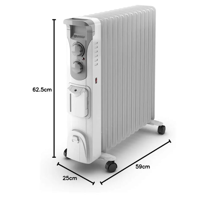 Маслен радиатор Olimpia Splendid 99298 Бял Сив 2500 W