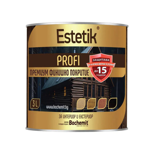 МАСЛЕНО-АЛКИДЕН ЛАК-ИМПРЕГНАНТ PROFI 15+ ДЪБ 3 L BOCHEMIT