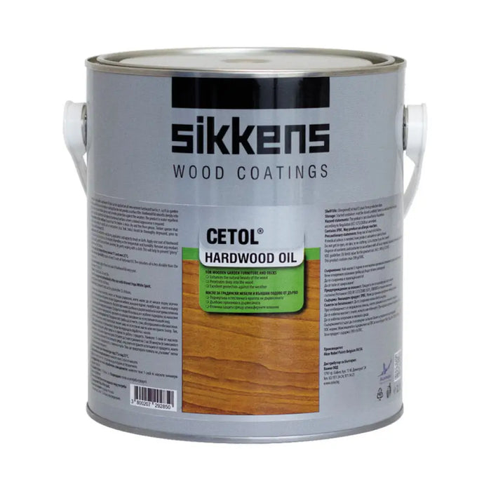МАСЛО ЗА ГРАДИНСКИ МЕБЕЛИ БЕЗЦВЕТЕНО 2.5 L SIKKENS HARDWOOD