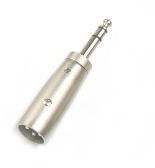 Адаптер Master Audio - HY4843, XLR/6.3 mm, сребрист