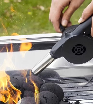 Духалка за разпалване на барбекю Master Grill & Party - MG226, метал/пластмаса