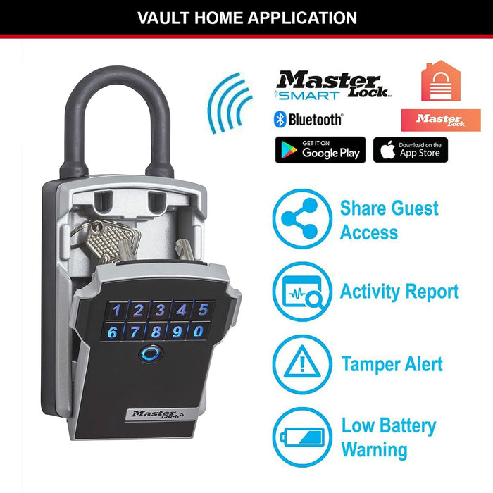 Сейф Master Lock 5440EURD Ключове Черен/Сребрист цинк 18 x 8 x 6 cm (1 броя)