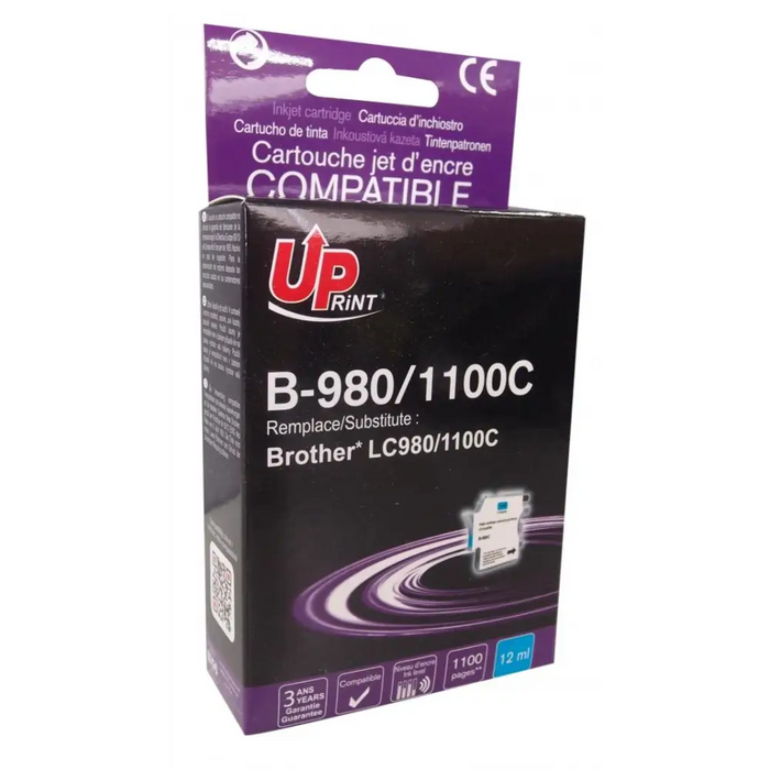 Мастилница INKTEC Brother LC1100C/980C/67C/65C/61C/38C Син