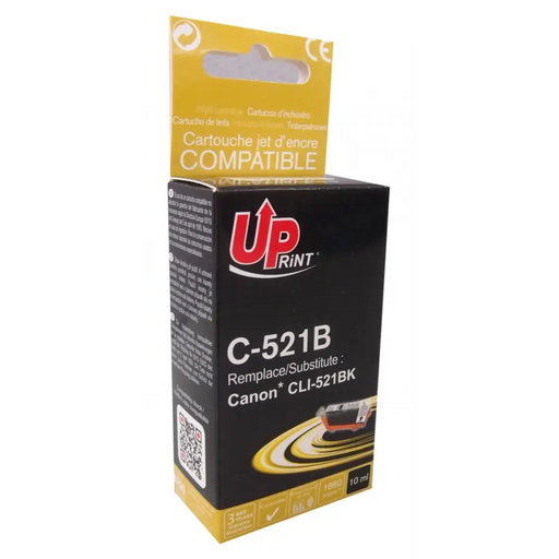 Мастилница UPRINT CLI521 CANON С чип Черна