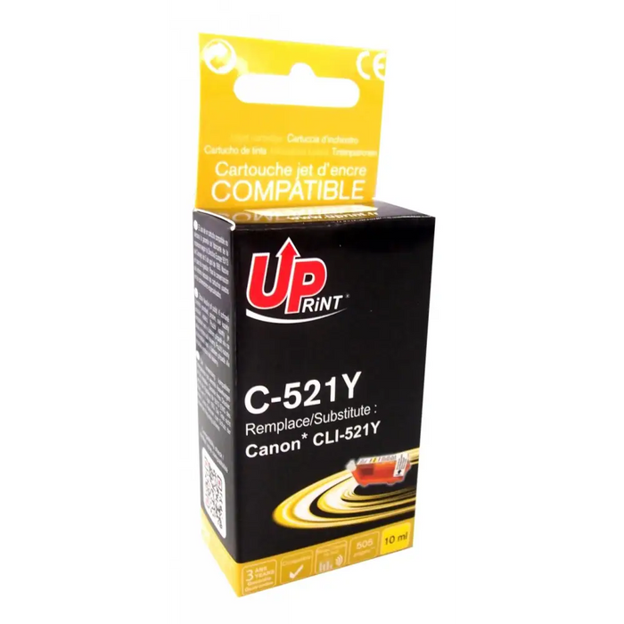 Мастилница UPRINT CLI521 CANON С чип Yellow
