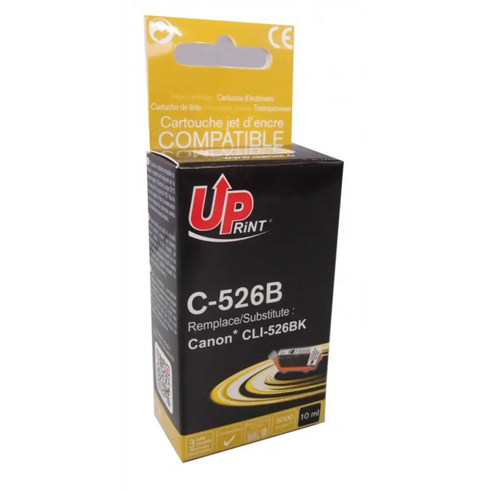 Мастилница UPRINT CLI526 CANON С чип Черен