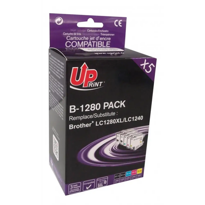 Мастилница UPRINT LC1280XL / LC1240 BROTHER (BK + C + M + Y)