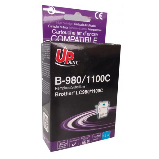 Мастилница UPRINT LC980/1100 BROTHER Cyan