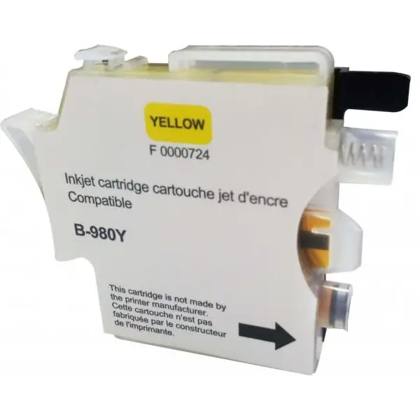 Мастилница UPRINT LC980/1100 BROTHER Yellow