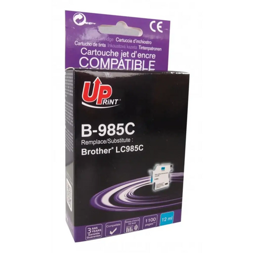 Мастилница UPRINT LC985 BROTHER Cyan