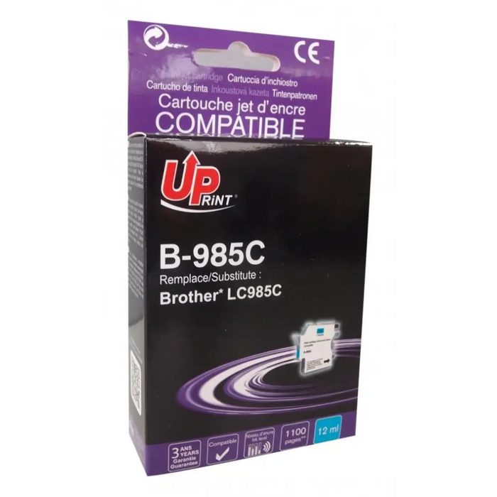Мастилница UPRINT LC985 BROTHER Cyan