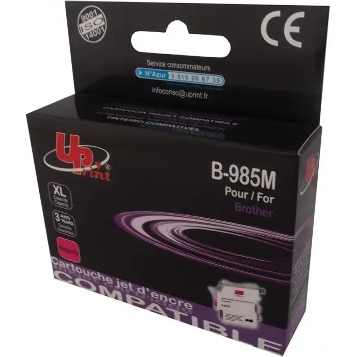 Мастилница UPRINT LC985 BROTHER Magenta