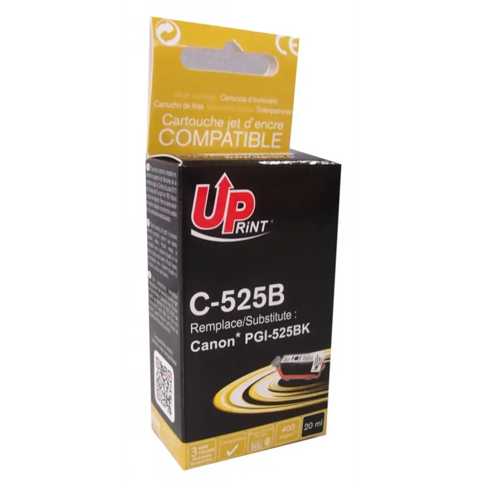 Мастилница UPRINT PGI525 CANON С чип Черен