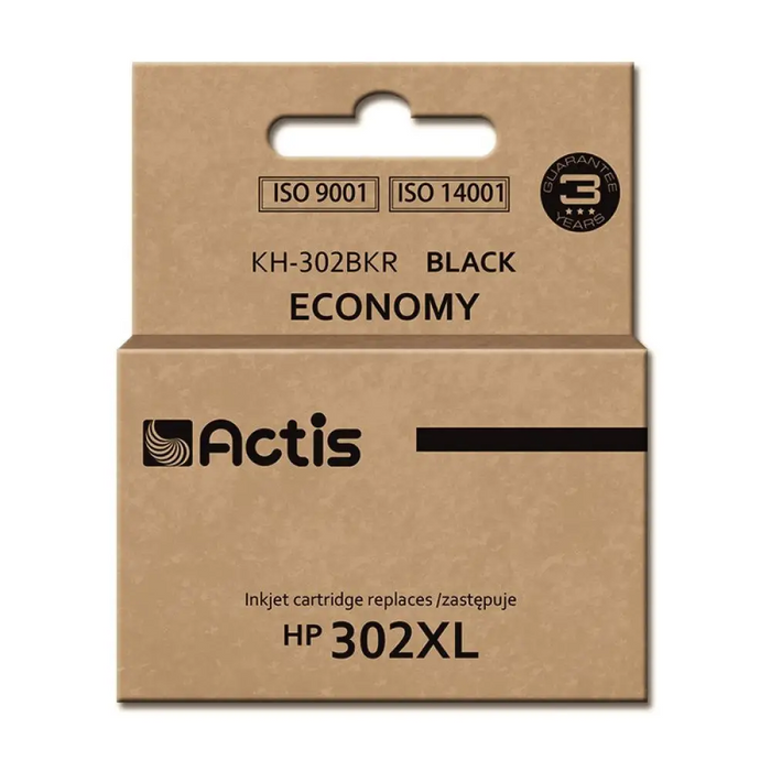 Мастило Actis KH-302BKR (заместител за HP 302XL F6U68AE;