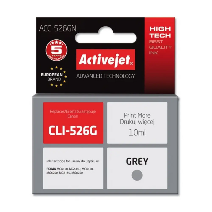 Мастило Activejet ACC-526GN (заместител за Canon CLI-526G;