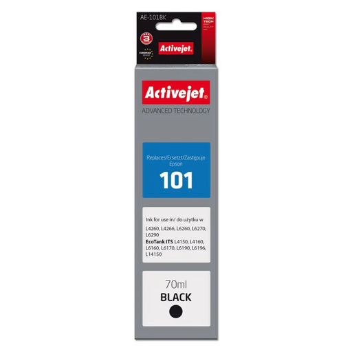 Мастило Activejet AE-101BK (заместител за Epson 101;