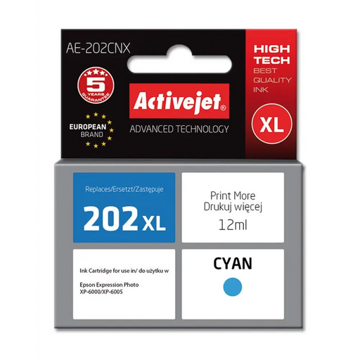 Мастило Activejet AE-202CNX (заместител за Epson 202XL