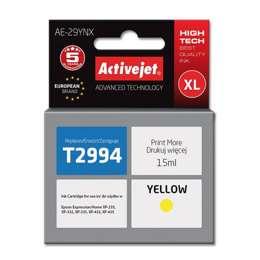 Мастило Activejet AE-29YNX (заместител за Epson 29XL T2994;