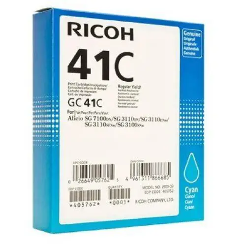 Мастило гел RICOH GC41C 2200 копия Cyan