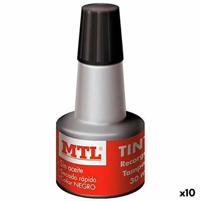 Мастило пълнител MTL Черен 30 ml (10 броя)