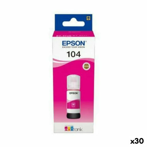 Мастило пълнител Epson Nº 104 Пурпурен цвят