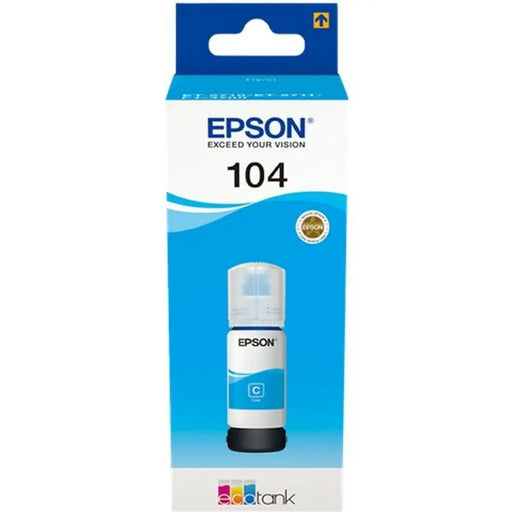Мастило пълнител Epson Nº 104 Синьо-зелен