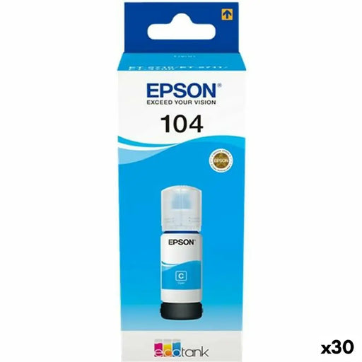 Мастило пълнител Epson Nº 104 Синьо-зелен
