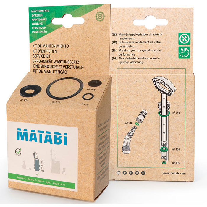 КОМПЛЕКТ УПЛЪТНЕНИЯ ЗА ЦИЛИНДРИЧНИ ПРЪСКАЧКИ MATABI 8.38.05.870