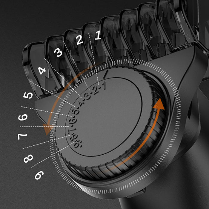 MAXGROOM LK-881 многофункционален тример със сменяеми накрайници - черен