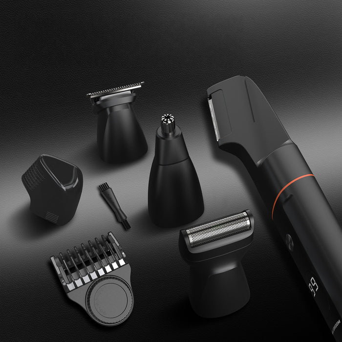 MAXGROOM LK-881 многофункционален тример със сменяеми накрайници - черен