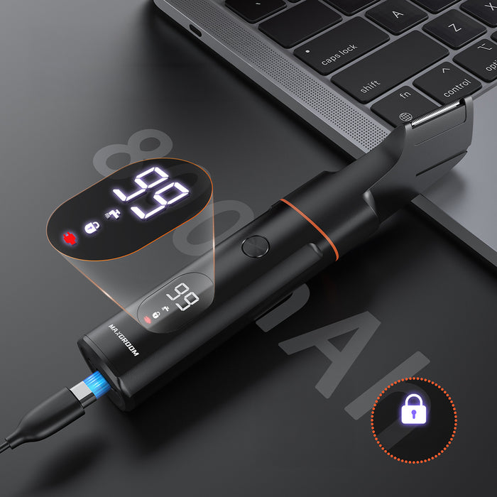 MAXGROOM LK-881 многофункционален тример със сменяеми накрайници - черен