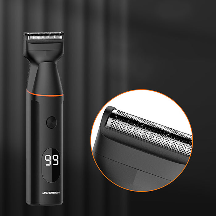 MAXGROOM LK-881 многофункционален тример със сменяеми накрайници - черен