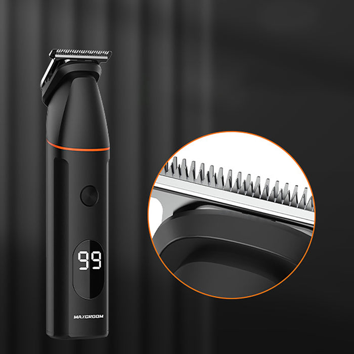 MAXGROOM LK-881 многофункционален тример със сменяеми накрайници - черен