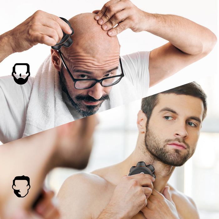 MAXGROOM JK-1688 Електрическа самобръсначка за глава и брада - Черна