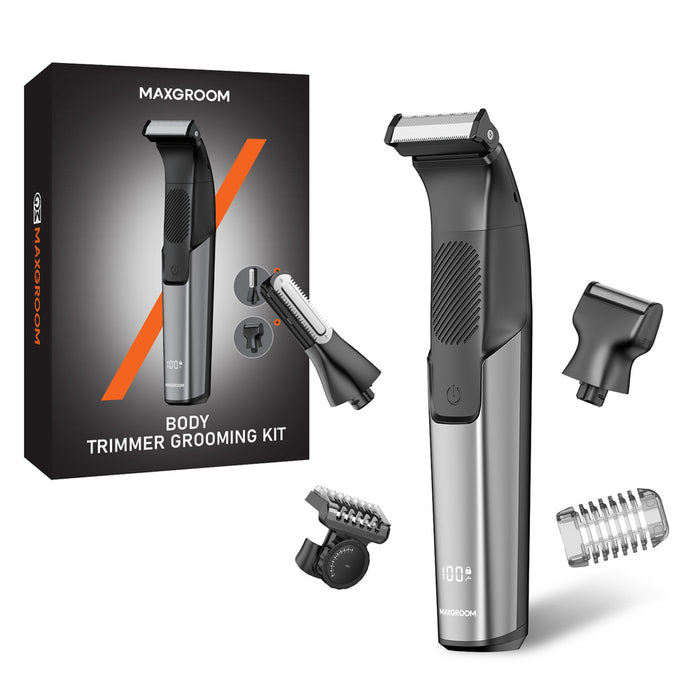 MAXGROOM M-319 многофункционален тример със сменяеми накрайници - черен
