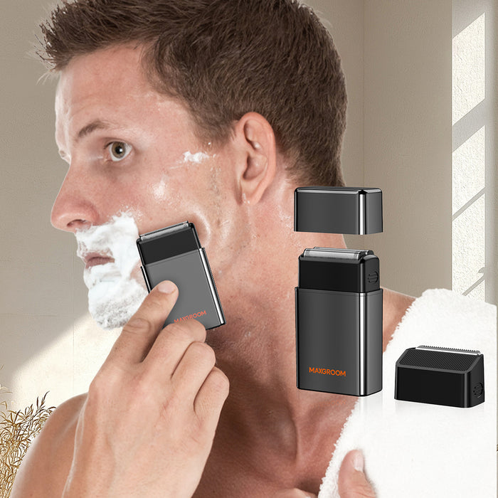 MAXGROOM M-5580 2-в-1 електрическа самобръсначка - черна