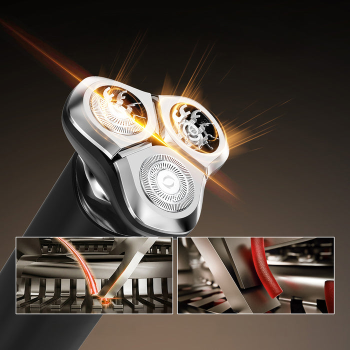 MAXGROOM M-8012 3-в-1 електрическа самобръсначка - черна