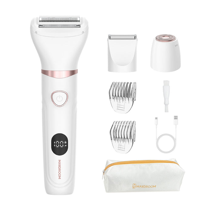 MAXGROOM M-105 Тример за тяло и лице 3 в 1 за жени - бял