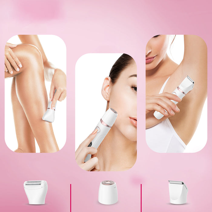 MAXGROOM M-105 Тример за тяло и лице 3 в 1 за жени - бял