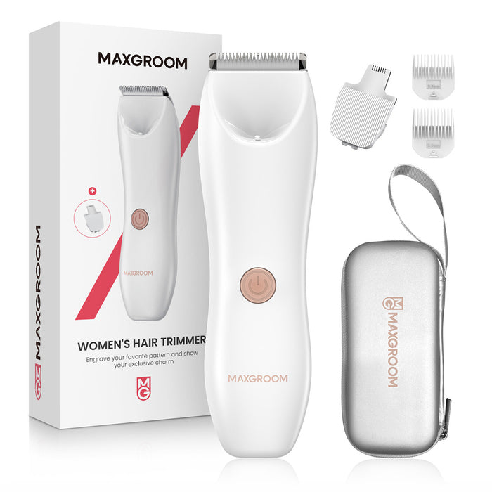 MAXGROOM M-9082 2-в-1 тример за тяло и лице за жени - бял