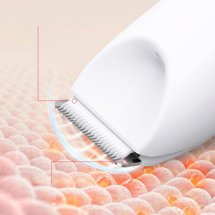 MAXGROOM M-9082 2-в-1 тример за тяло и лице за жени - бял